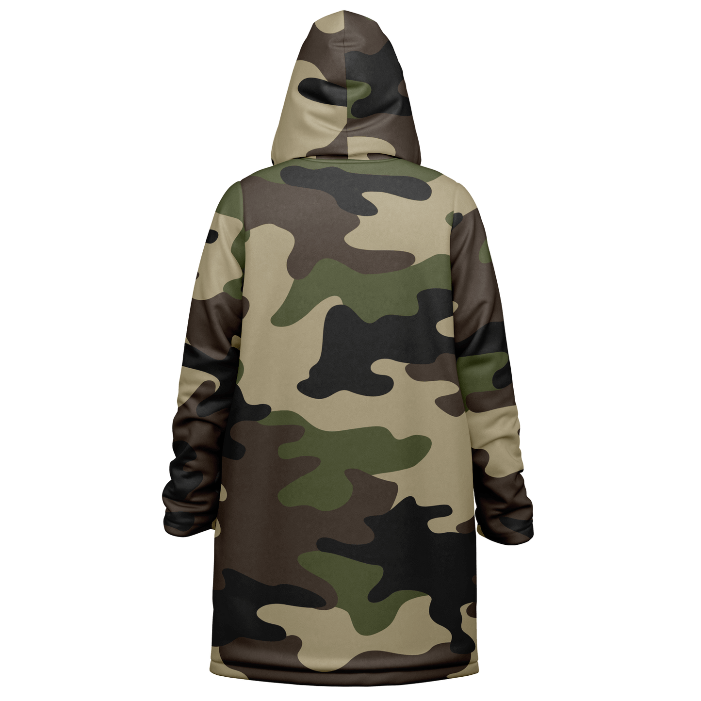 Classic Green Camo Cloak With a Zipper