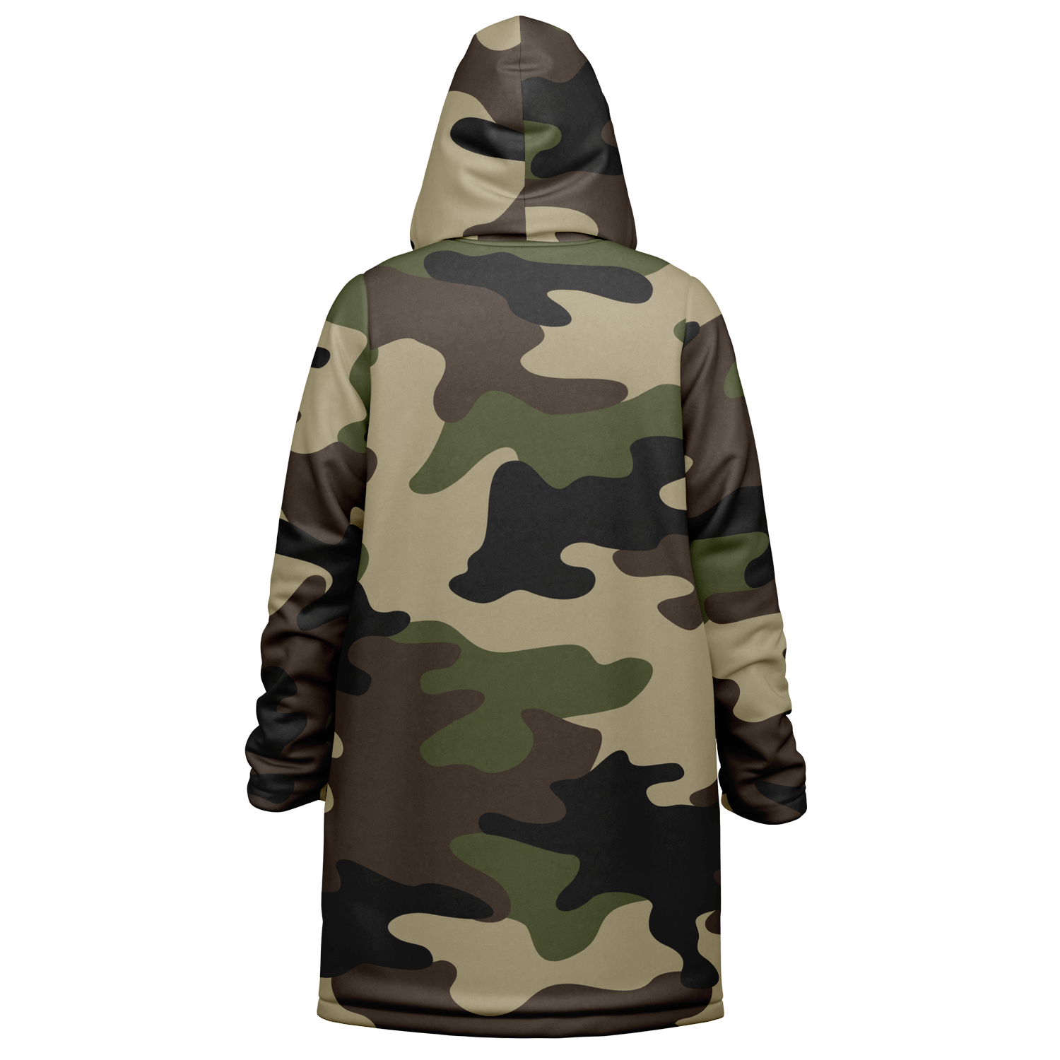 Classic Green Camo Cloak With a Zipper