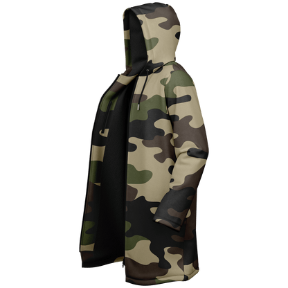 Classic Green Camo Cloak With a Zipper