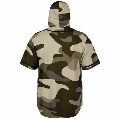 Commando Jersey Khaki | Hooded Baseball Style