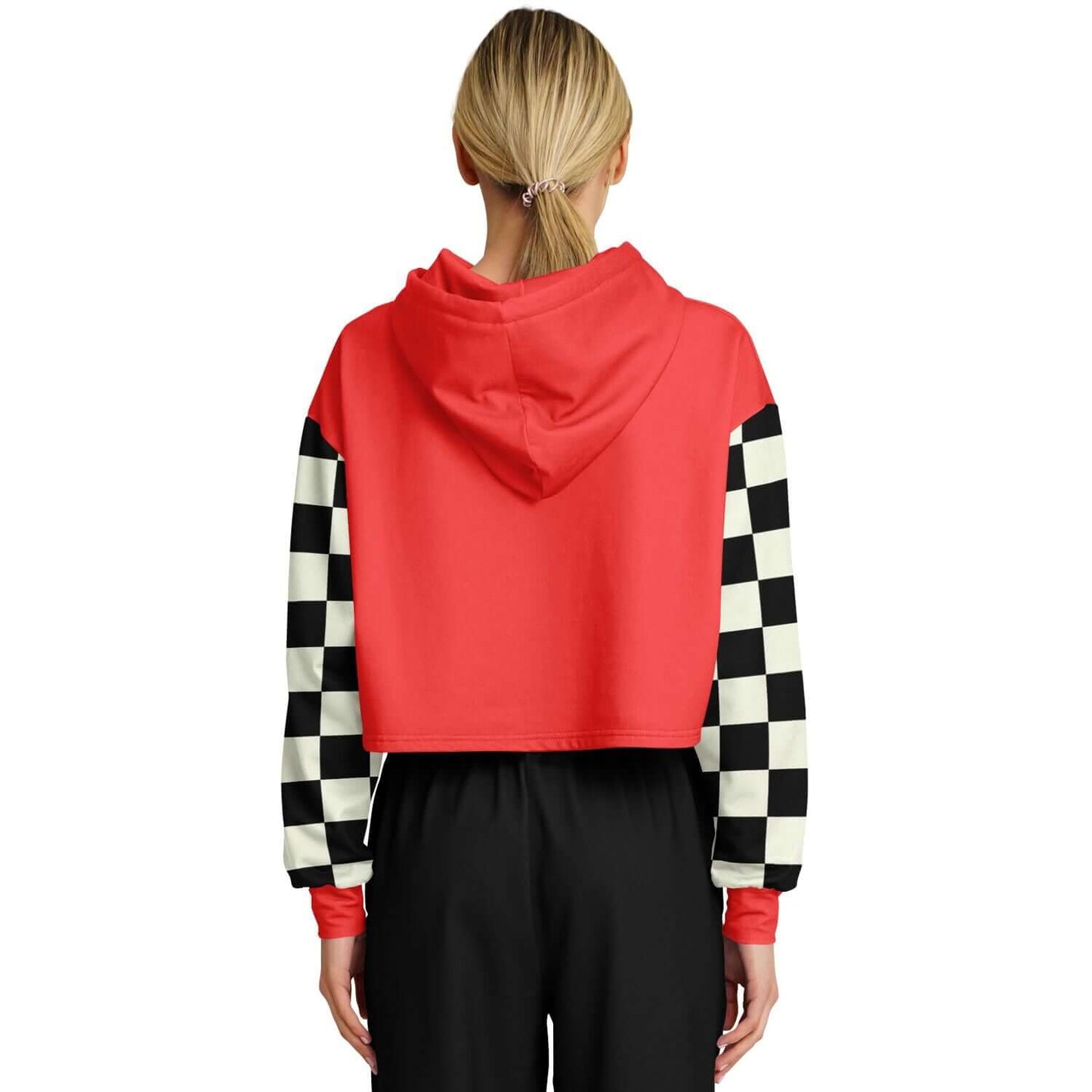 Red Cropped Hoodie | The Race