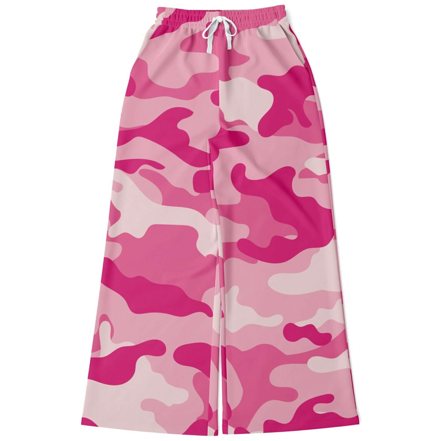 Camo Wide Leg Pants For Women | Lavender Pink