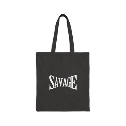 Cotton Canvas Tote Bag | Savage - Ribooa