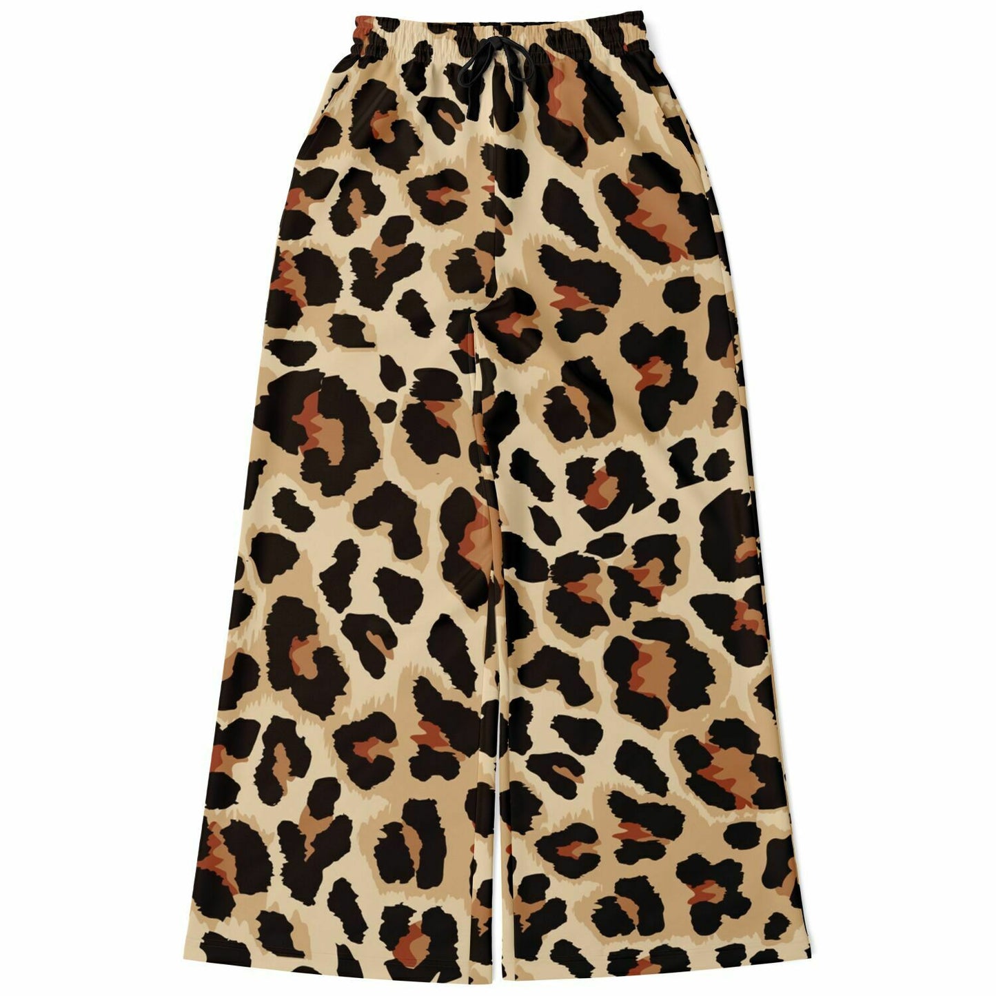 Classic Leopard Wide Leg Pants For Women | HD Print