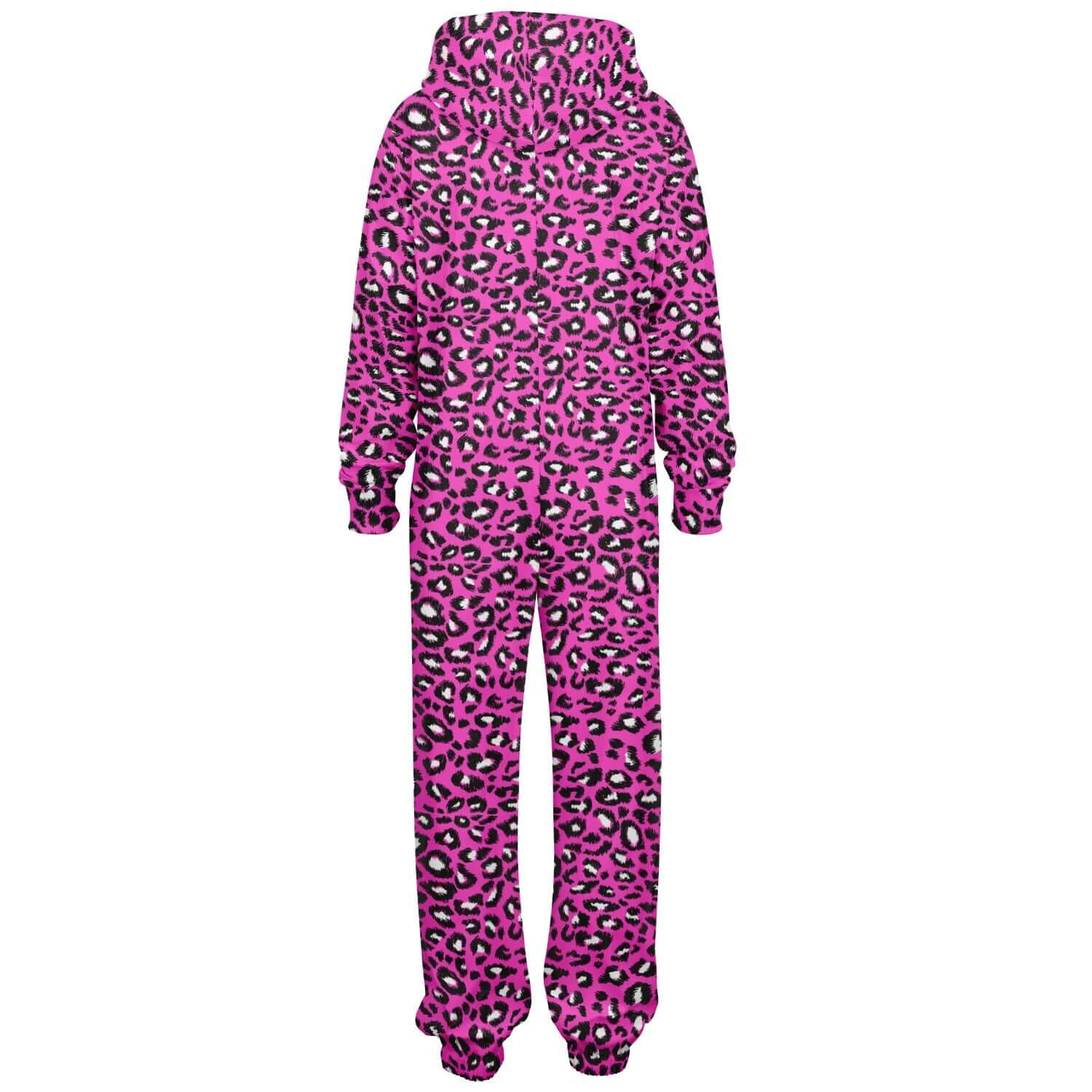 Leopard Jumpsuit | Black & Pink Pattern