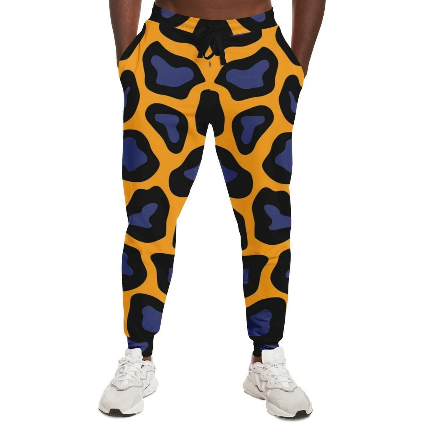 Leopard Pants For Men | Black & Blue HD Print