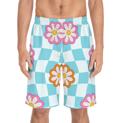 Board Shorts | Funky Flowers - Ribooa