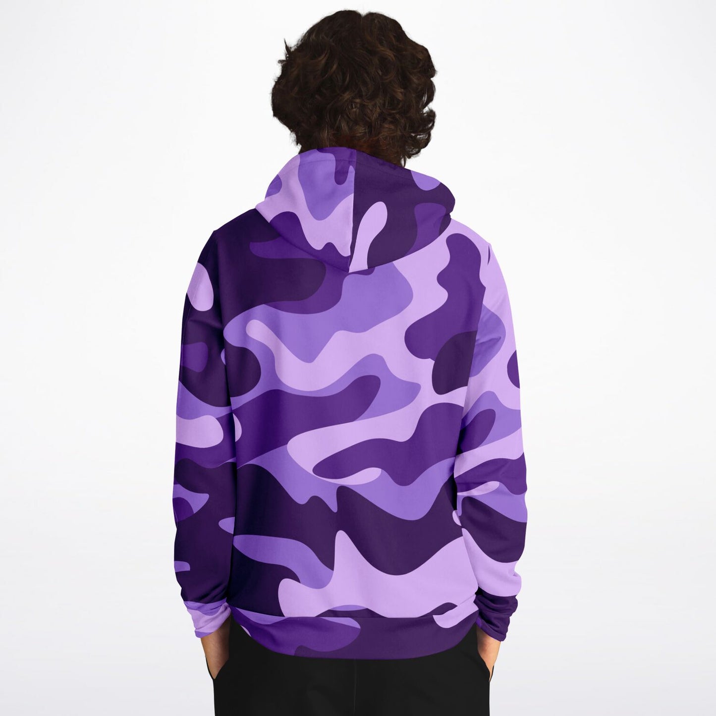 Purple Grape & Mauve Camouflage Hoodie | Unisex