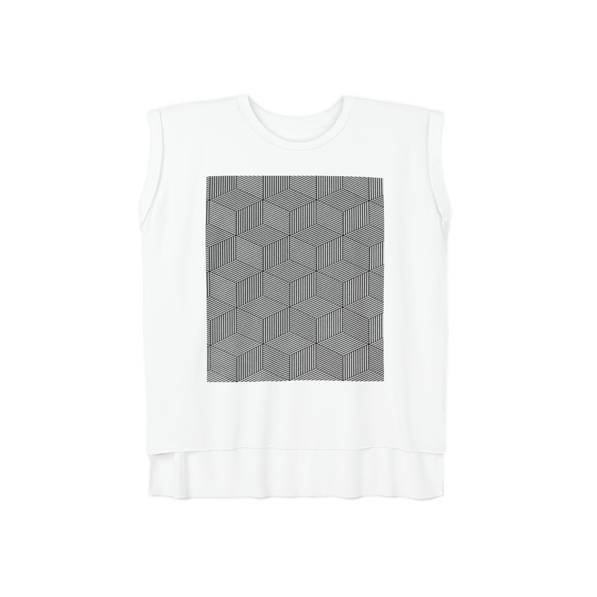 Relaxed Fit Muscle Tee (Front Print) - Ribooa