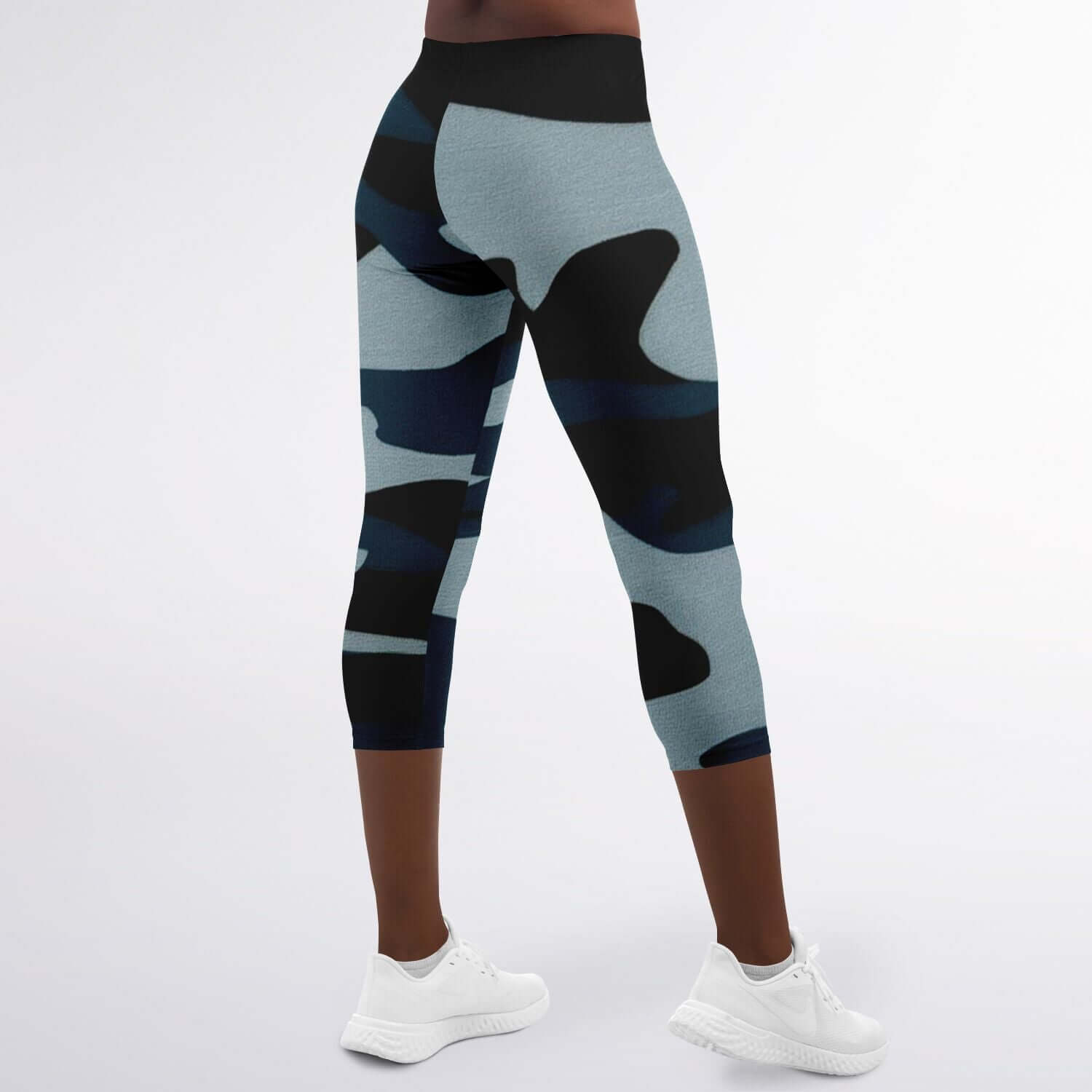 Blue Commando Capri Leggings | HD Print