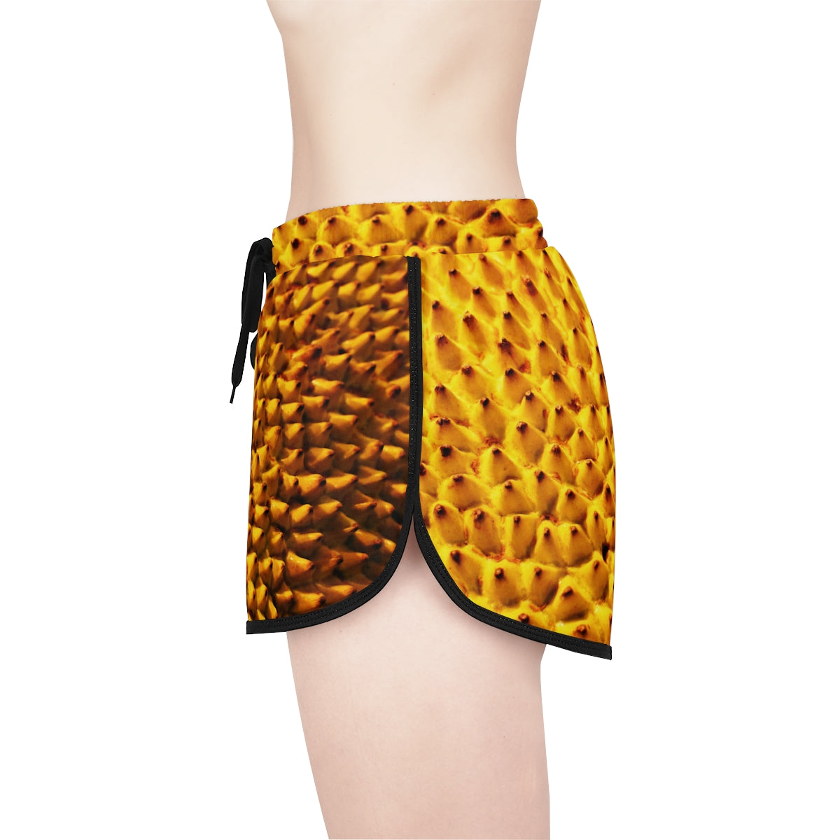 Relaxed Sports Shorts | Yellow Tiles - Ribooa