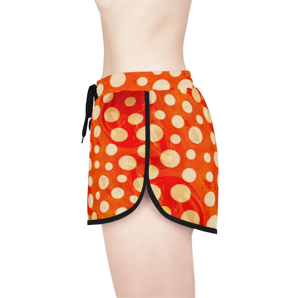 Relaxed Sports Shorts | Retro Circles - Ribooa