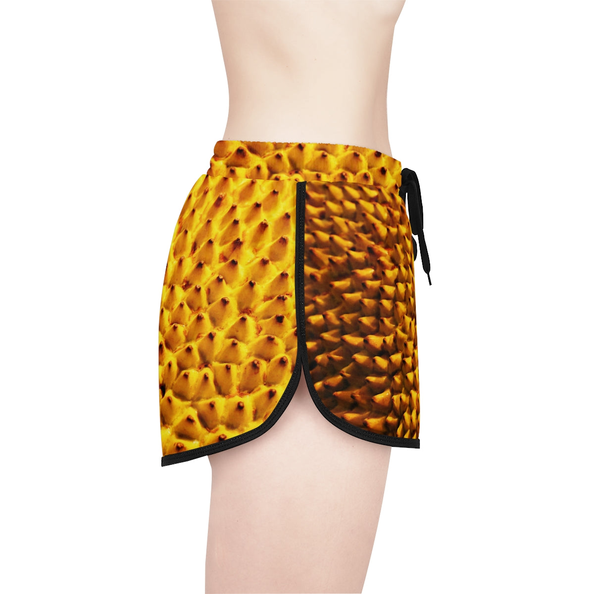 Relaxed Sports Shorts | Yellow Tiles - Ribooa