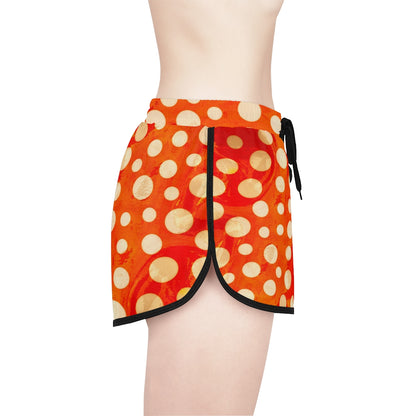 Relaxed Sports Shorts | Retro Circles - Ribooa