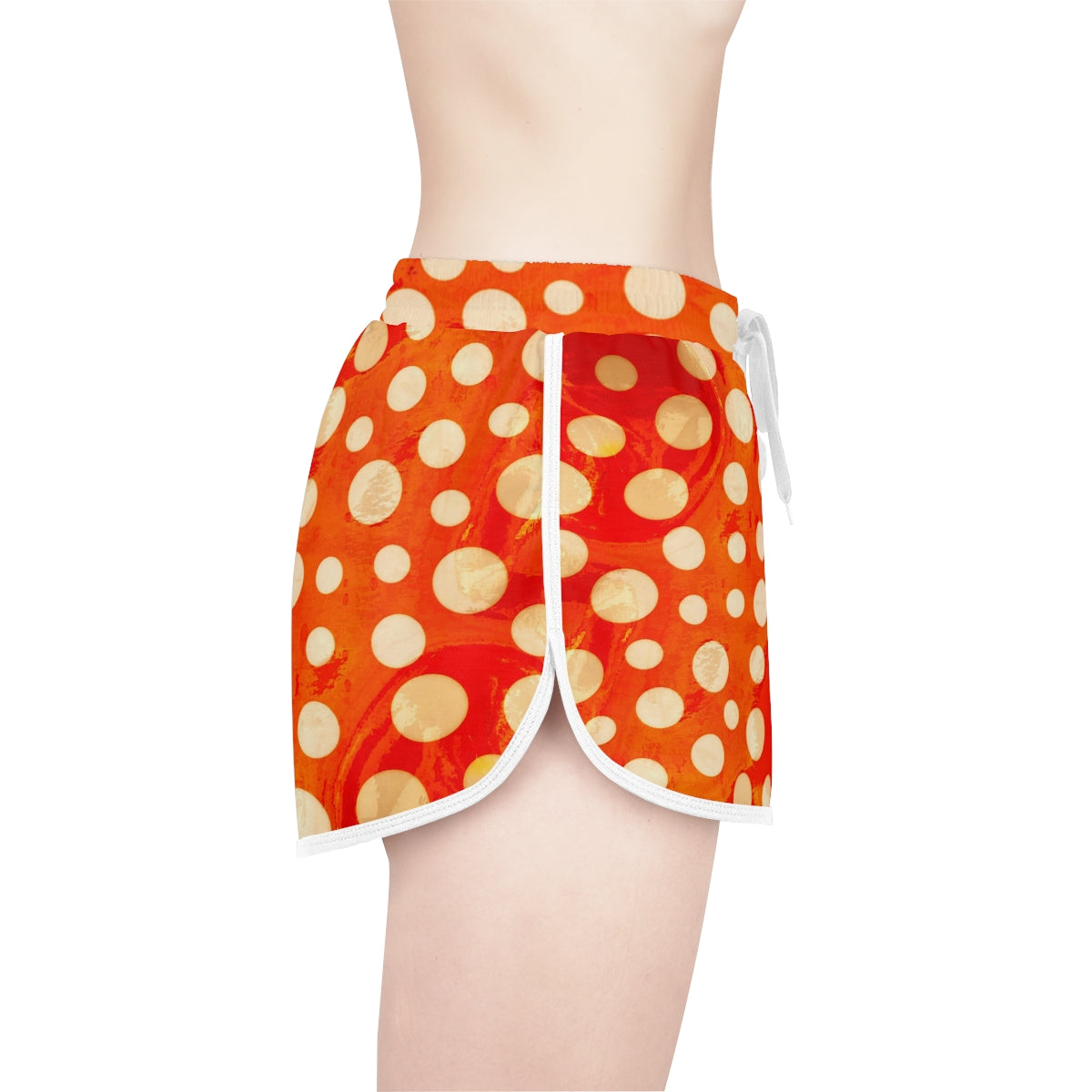 Relaxed Sports Shorts | Retro Circles - Ribooa