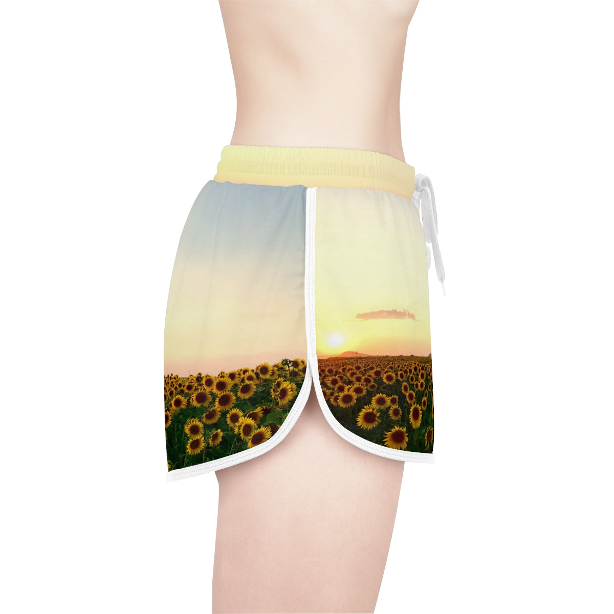 Relaxed Sports Shorts | Sunflowers - Ribooa