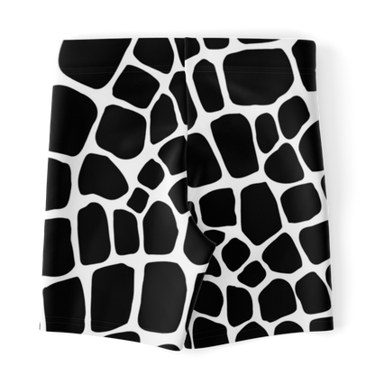 Snake Legging Shorts | Black & White HD