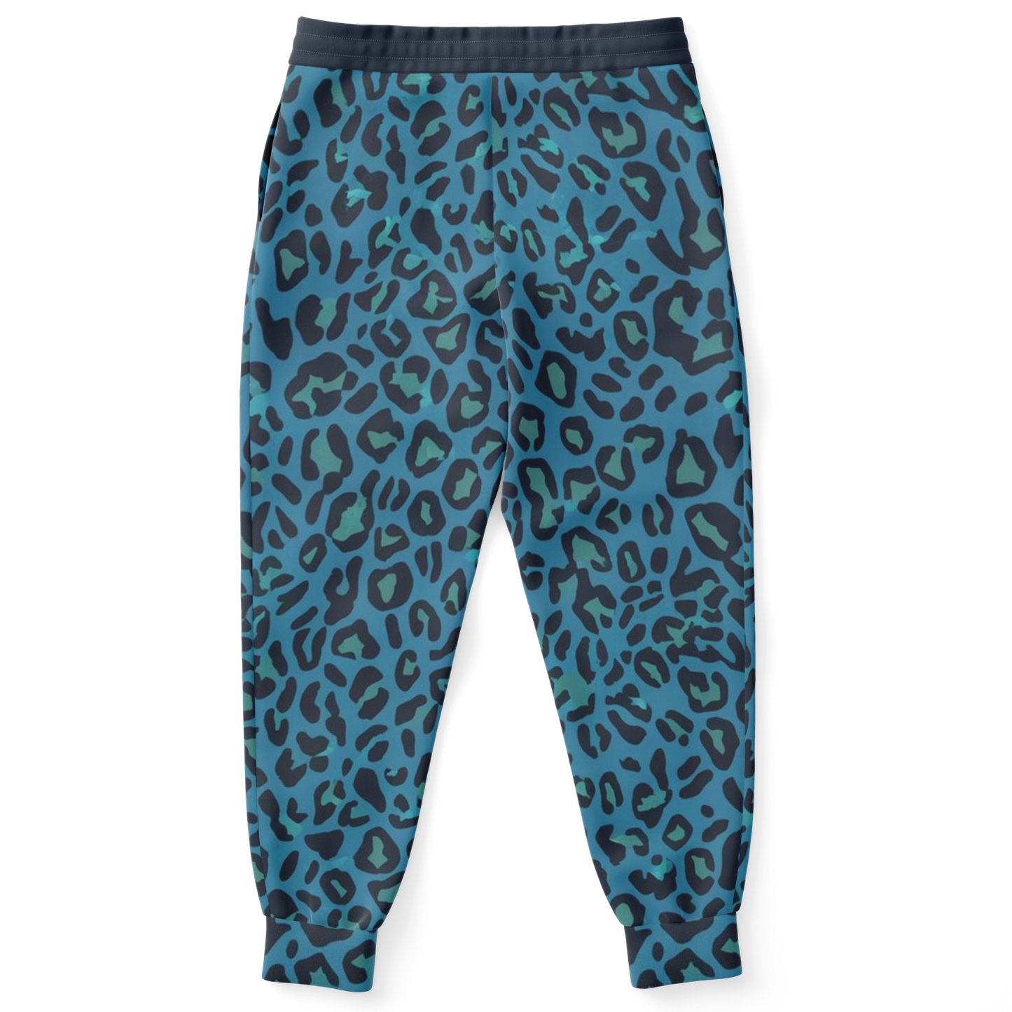 Classic Blue Leopard Track Pants For Men | HD Print