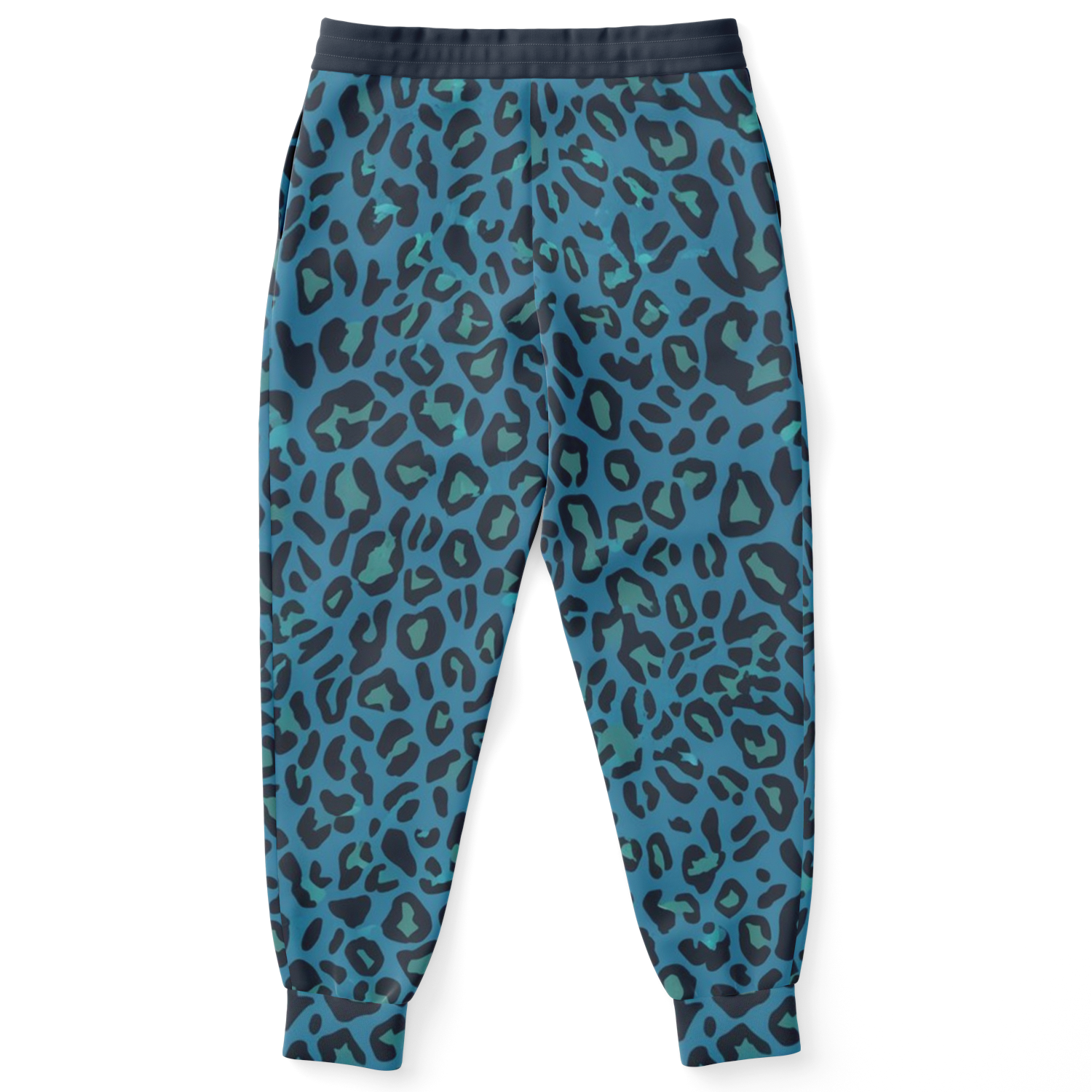 Classic Blue Leopard Track Pants For Men | HD Print