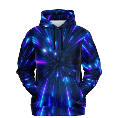 Neon Hoodie | Purple Glow Colors on Black