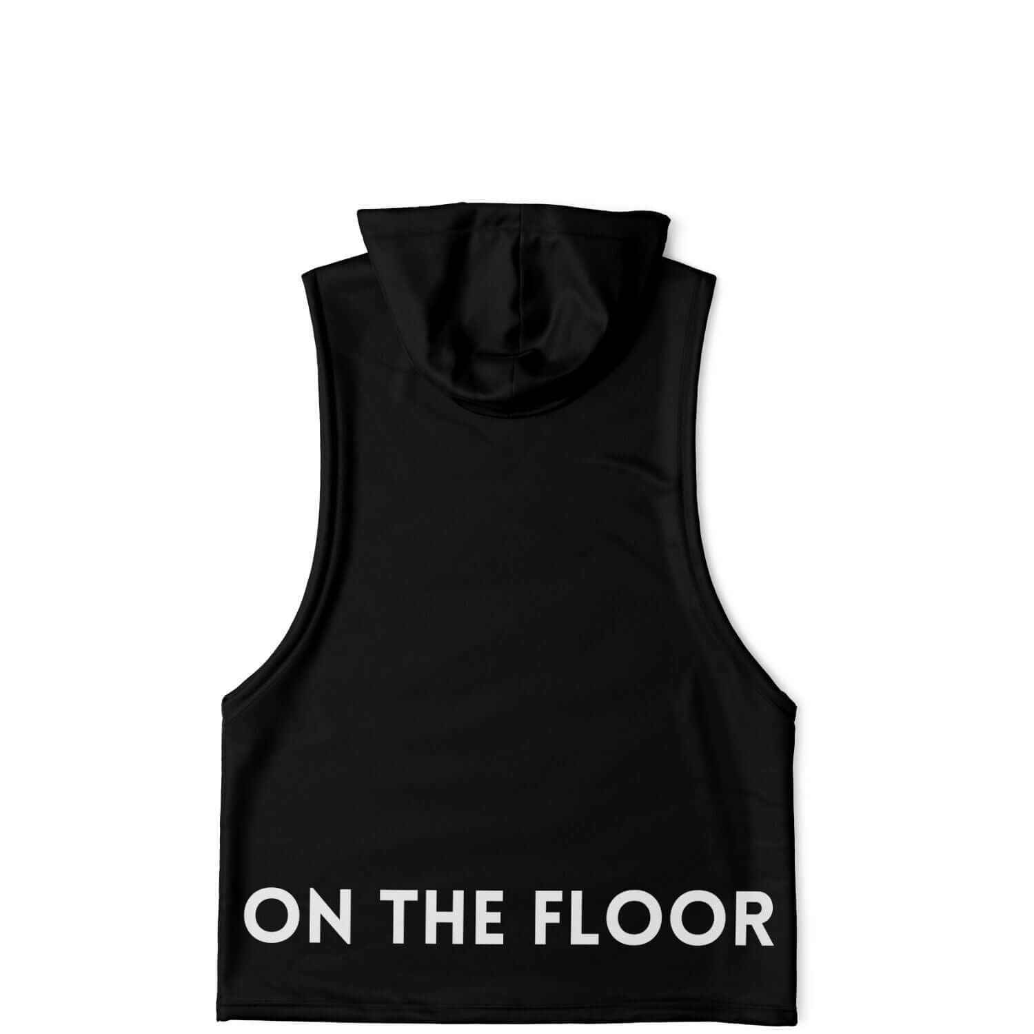 Sleeveless Hoodie For Men back flat