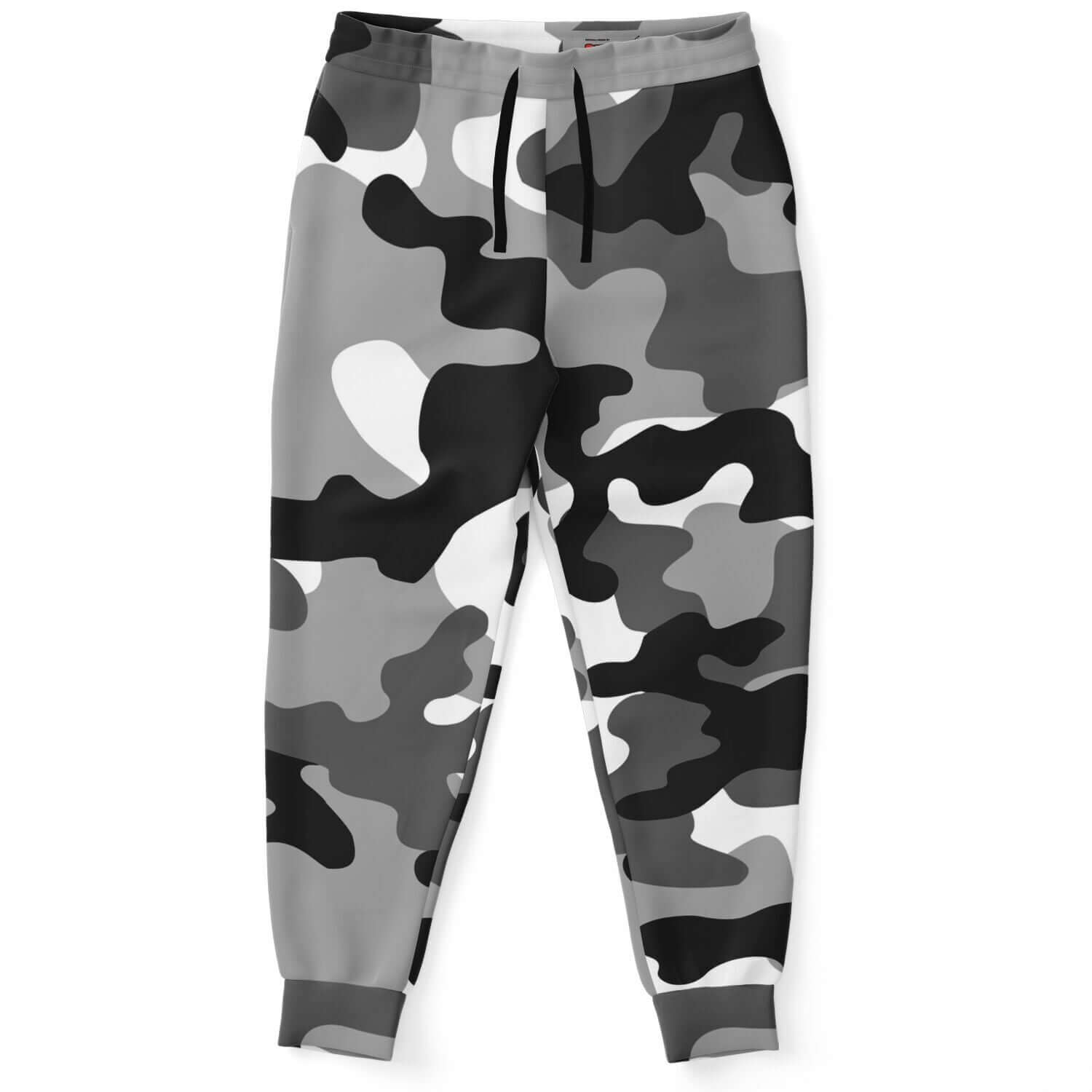 Camo Track Pants | Gray Black & White