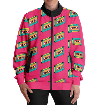 Pink Track Jacket | HD Print | Cassettes