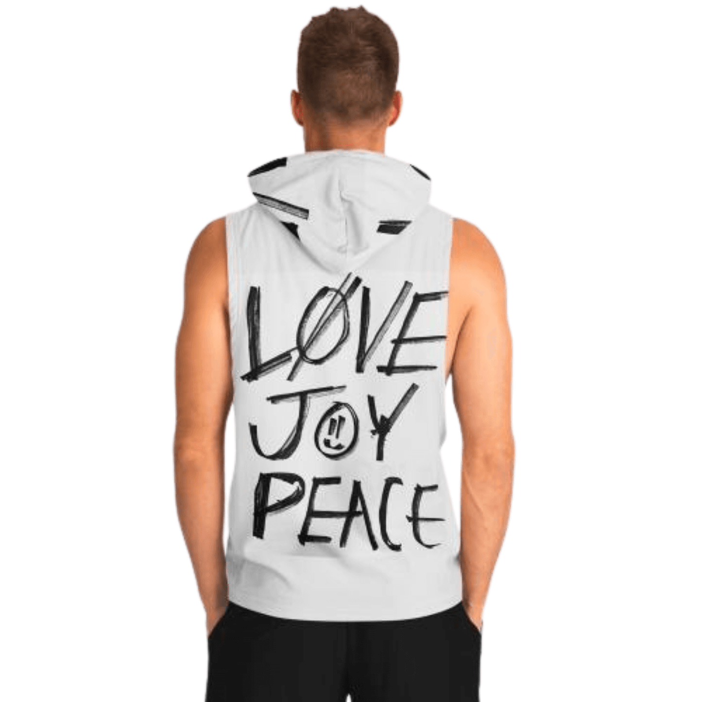 Sleeveless Hoodie For Men | Love Joy Peace