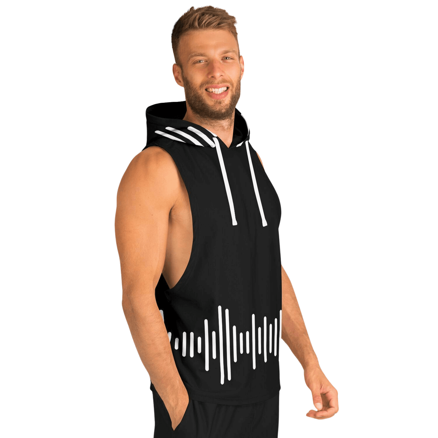 muscle Hoodie For Men | Black Track