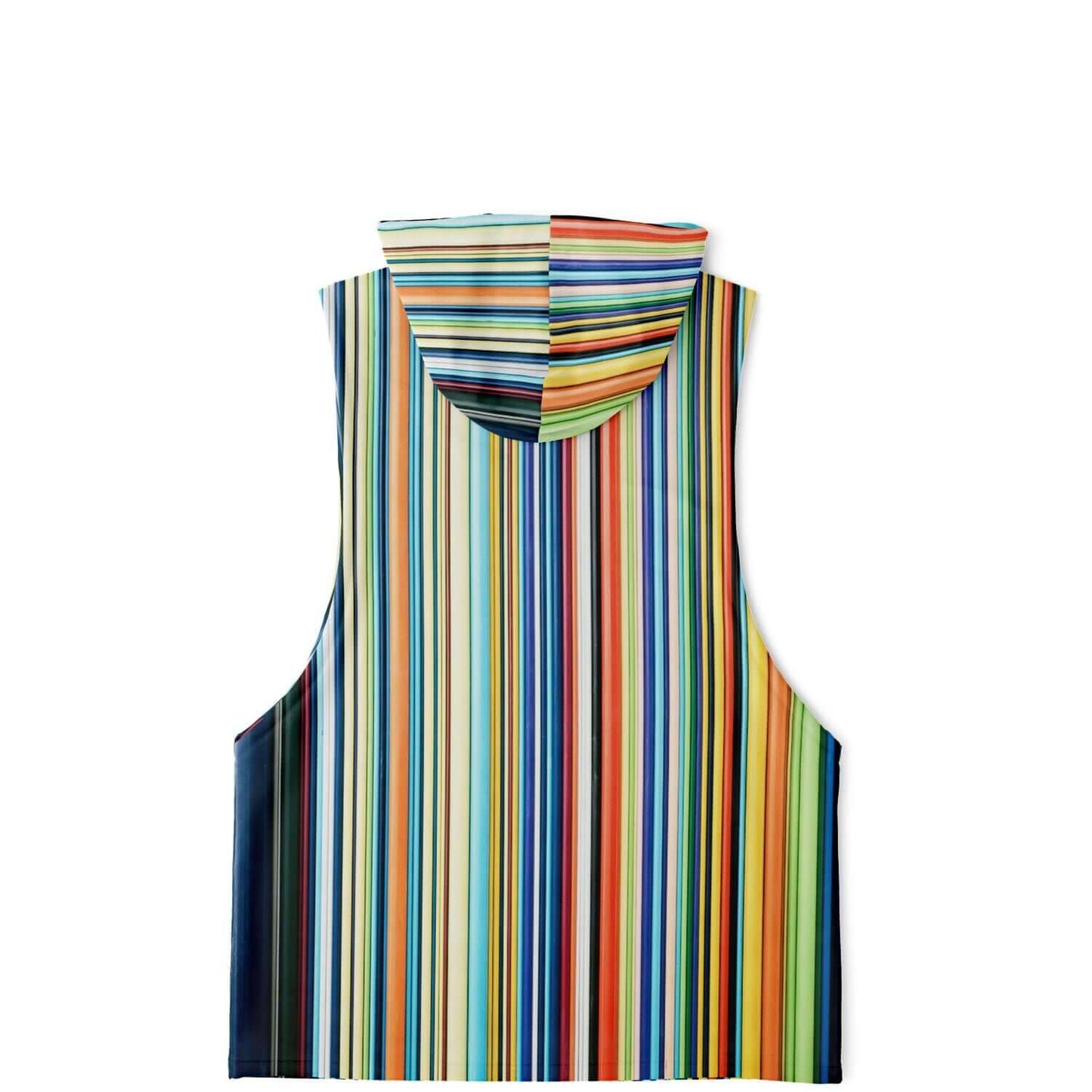 Sleeveless Hoodie For Men | Color Stripes