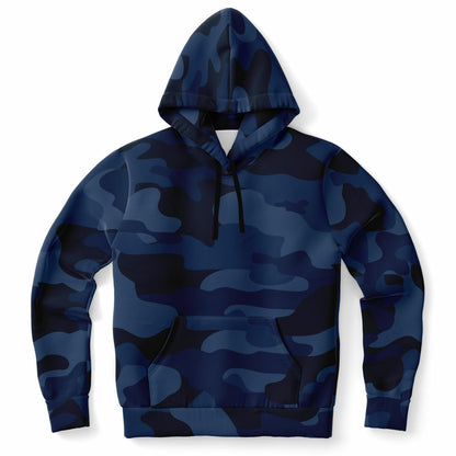 Sweat à capuche camouflage | Bleu foncé | Unisexe HD