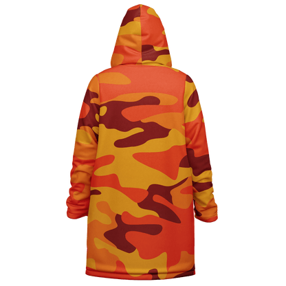 Orange & red Camo Cloak With a Zipper