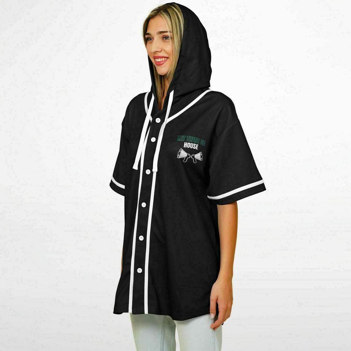 Hooded Baseball Jersey | HD Print - Ribooa