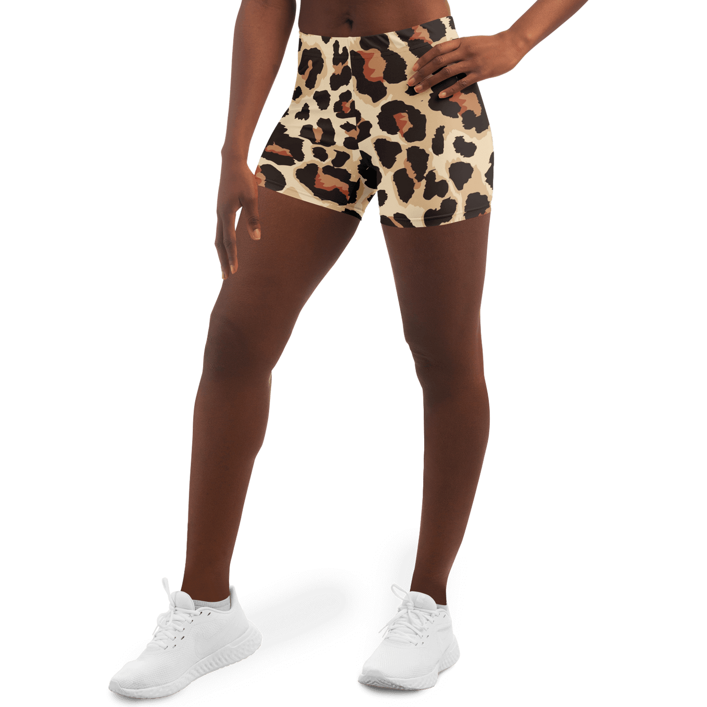 Classic Leopard Legging Shorts | HD Print