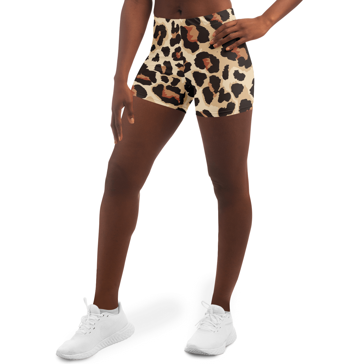 Classic Leopard Legging Shorts | HD Print