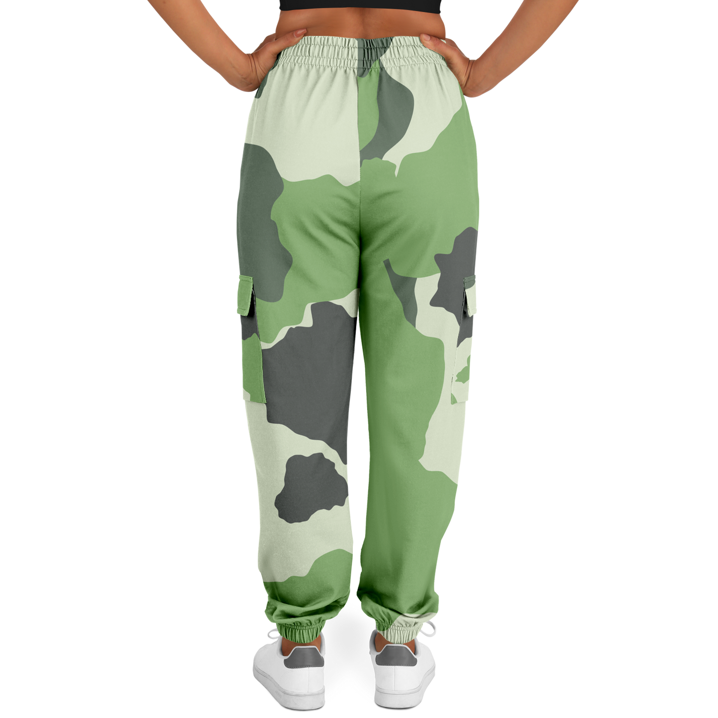 Commando Cargo Sweatpants | Green HD Print