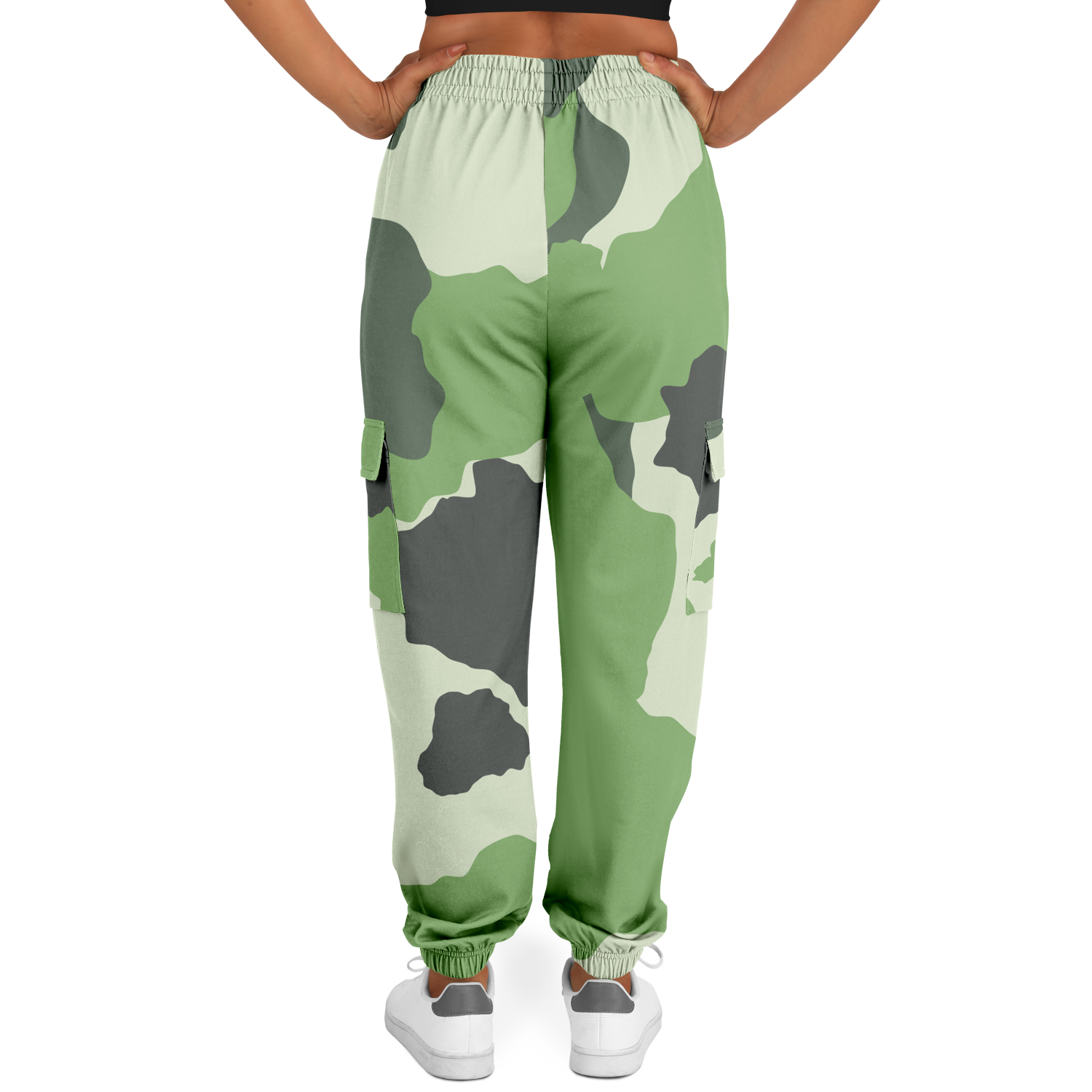 Commando Cargo Sweatpants | Green HD Print