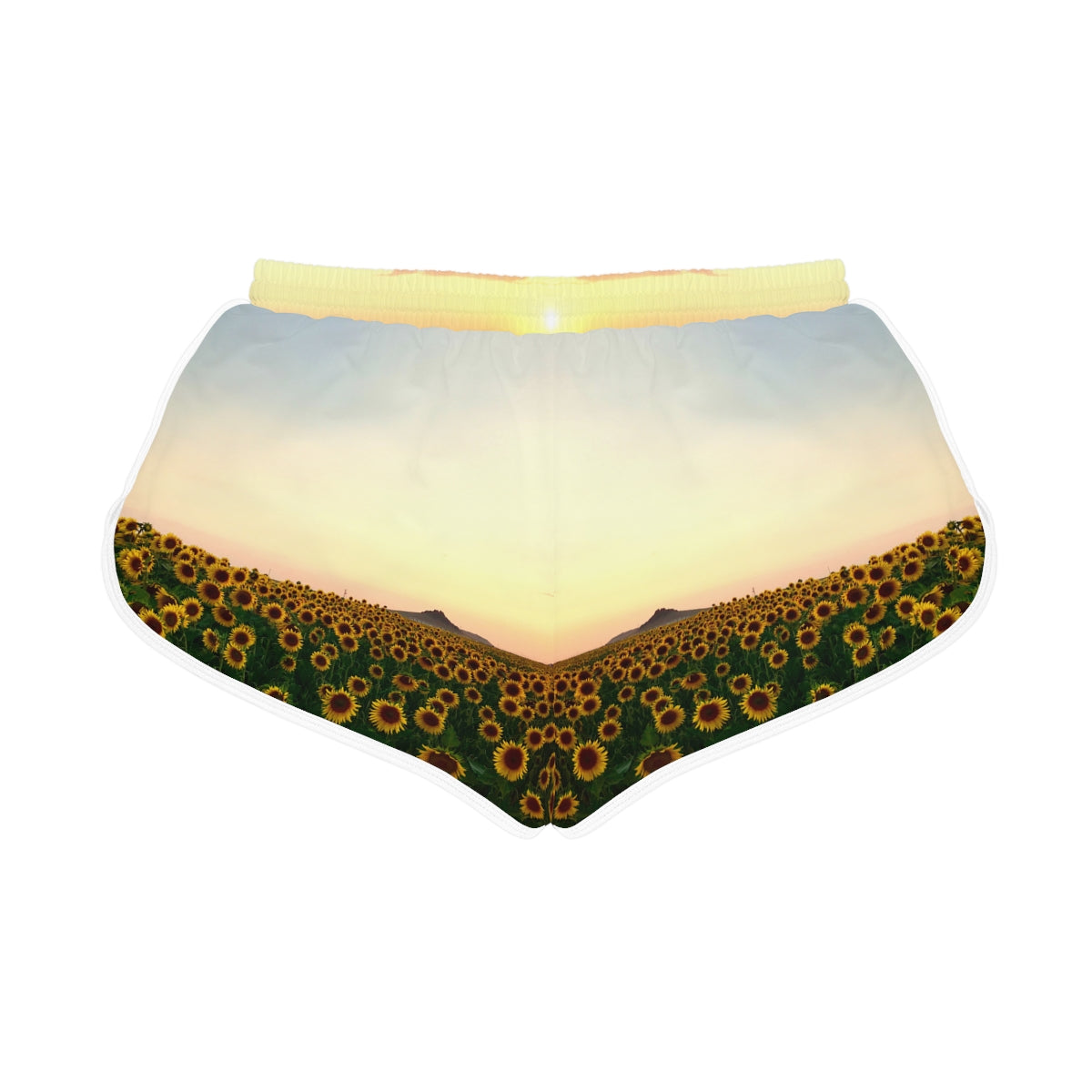 Relaxed Sports Shorts | Sunflowers - Ribooa