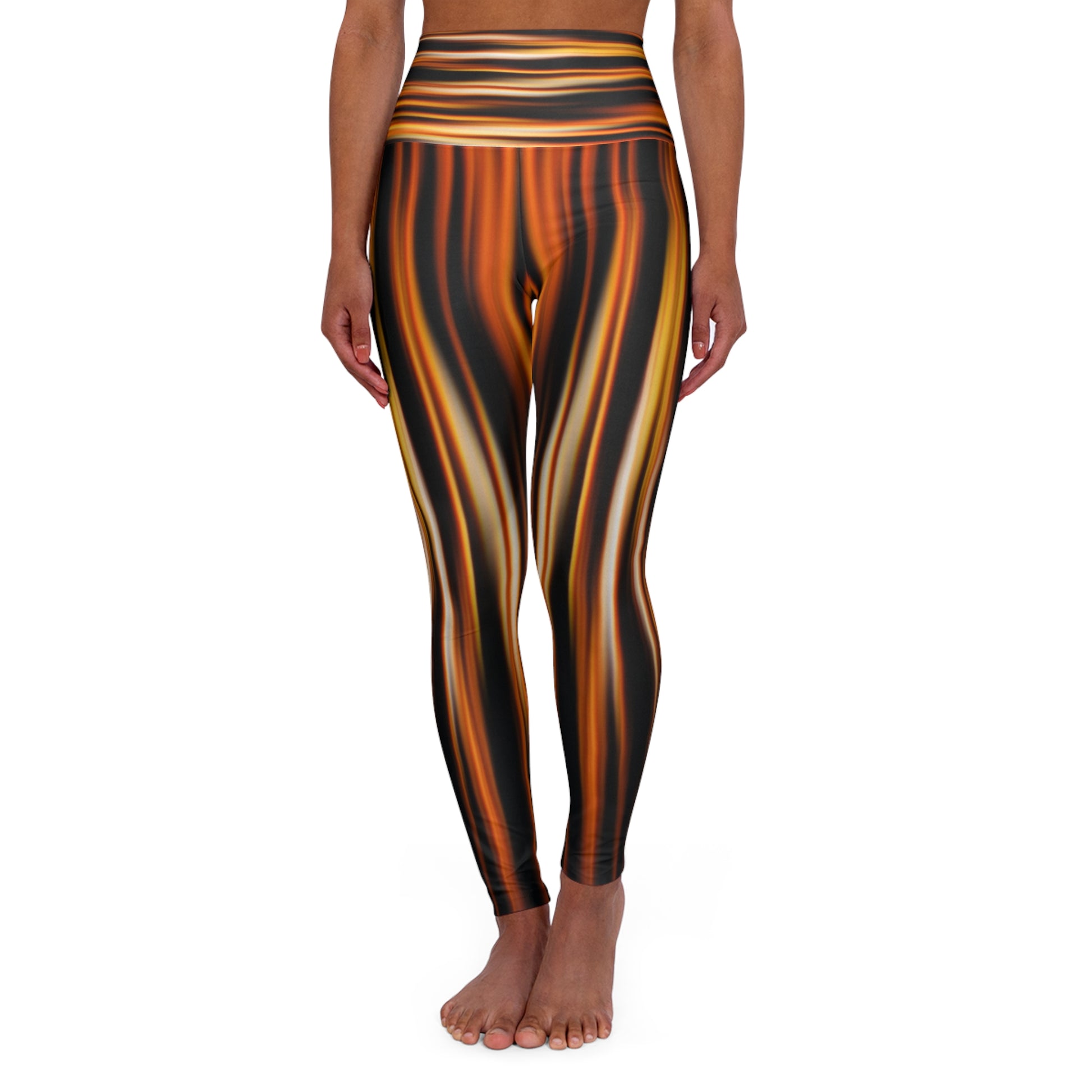 Yoga Leggings | Golden Water - Ribooa