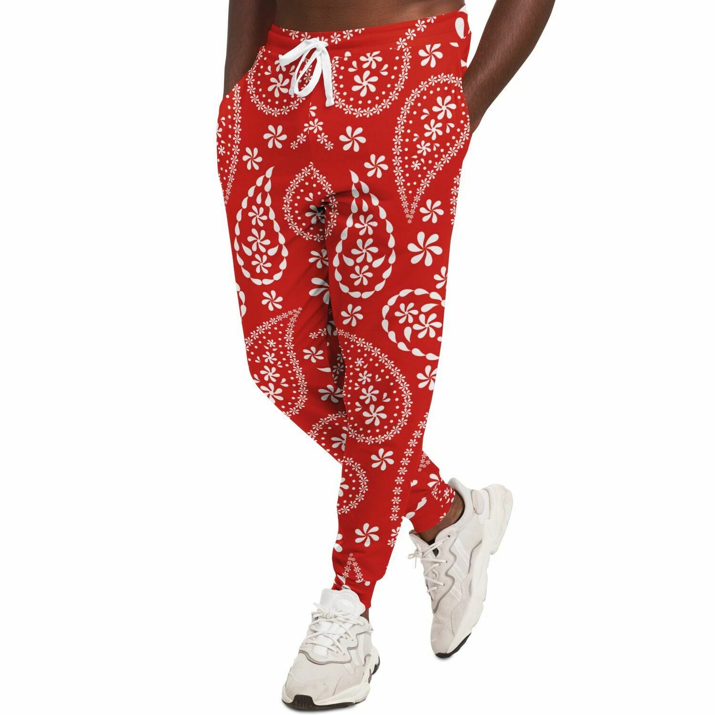 Red Bandana Track Pants | HD Print | Unisex