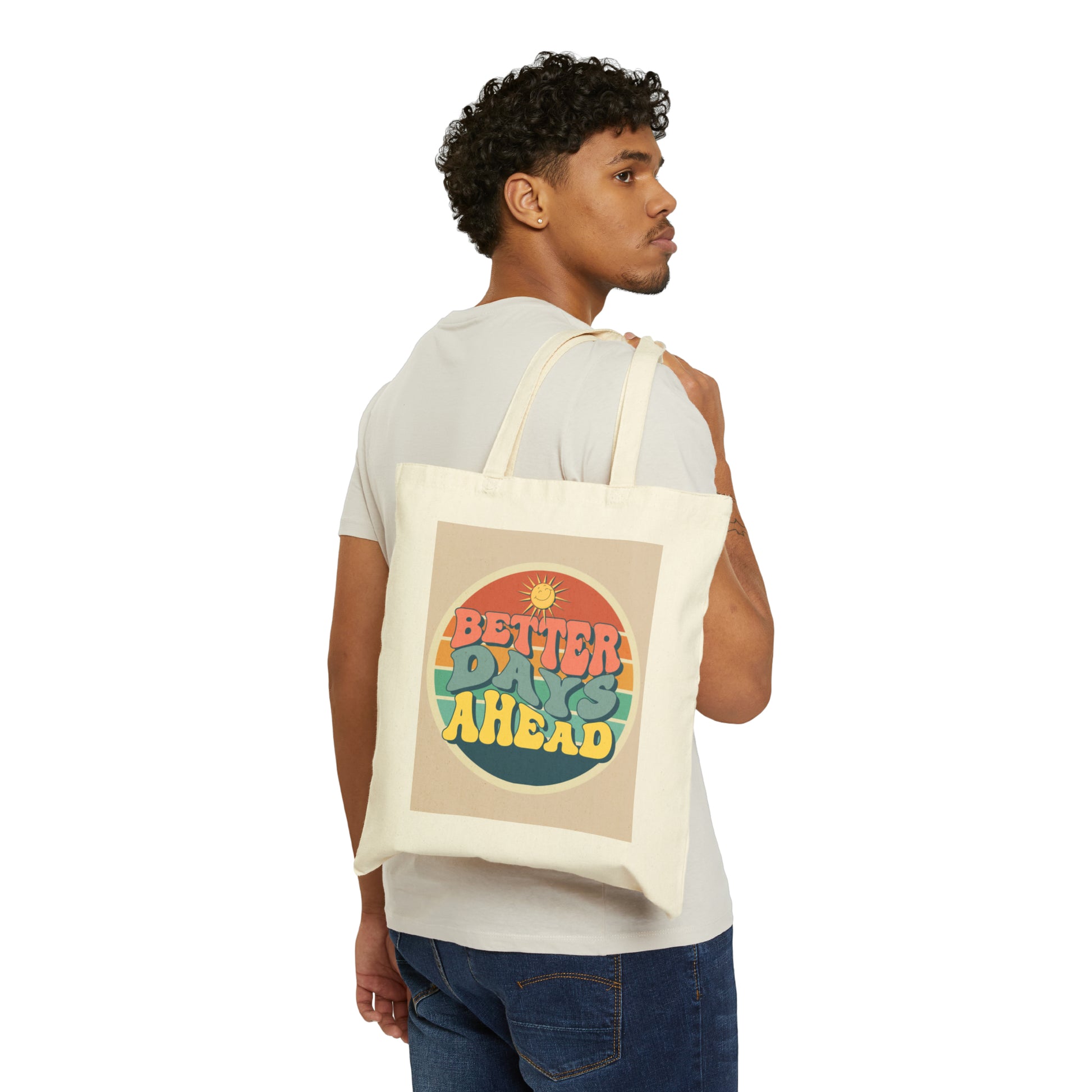 Cotton Canvas Tote Bag | Better Days - Ribooa