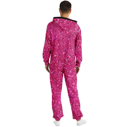 Rave Jumpsuit for Men & Women | Glitter Pink Onesie