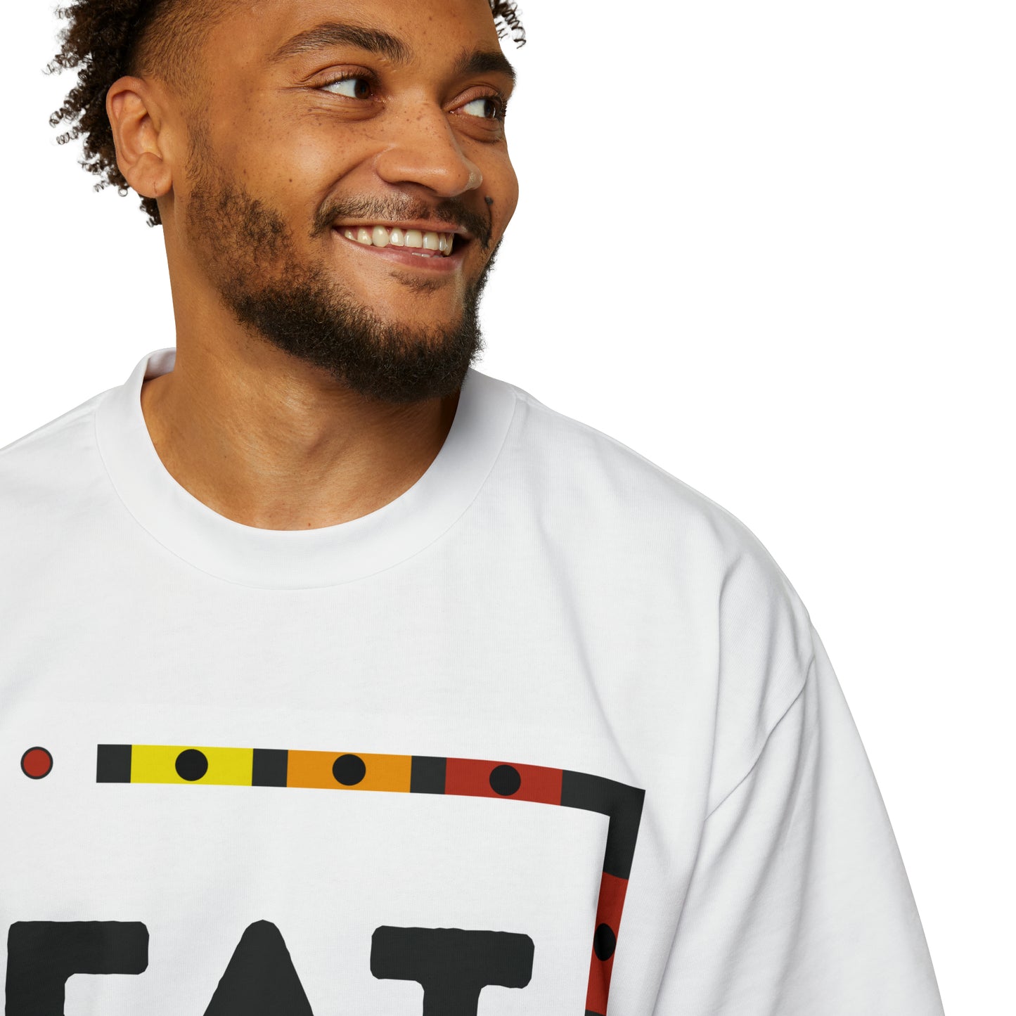 Oversized Tee | FAT 808 | White - Ribooa