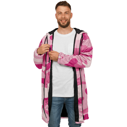 Zippered Lavender Pink Camo Cloak