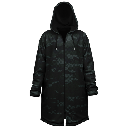 Military Dark Green Camo Cloak With a Zipper