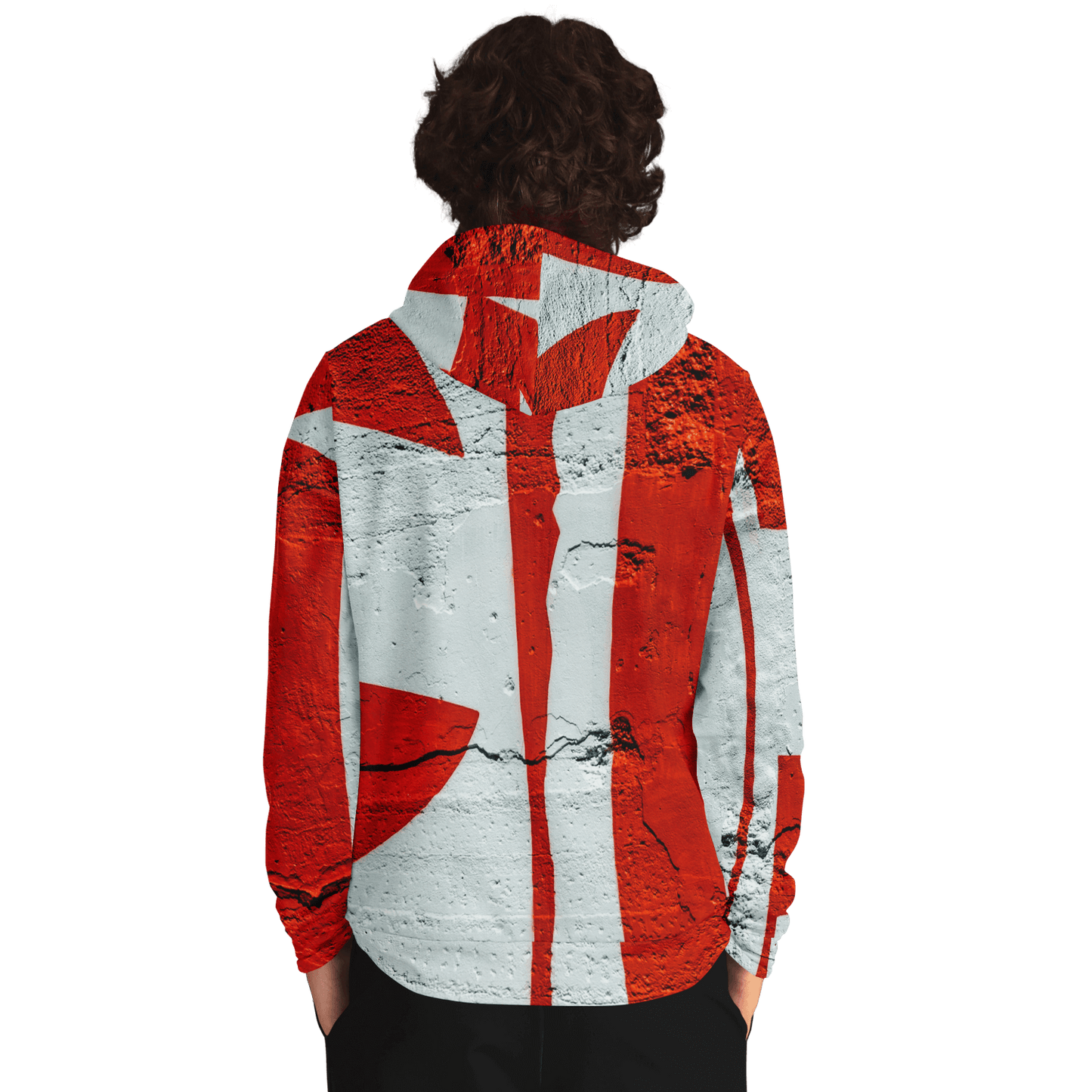 Streetwear Hoodie | Rotterdam Red Grafitti Wall