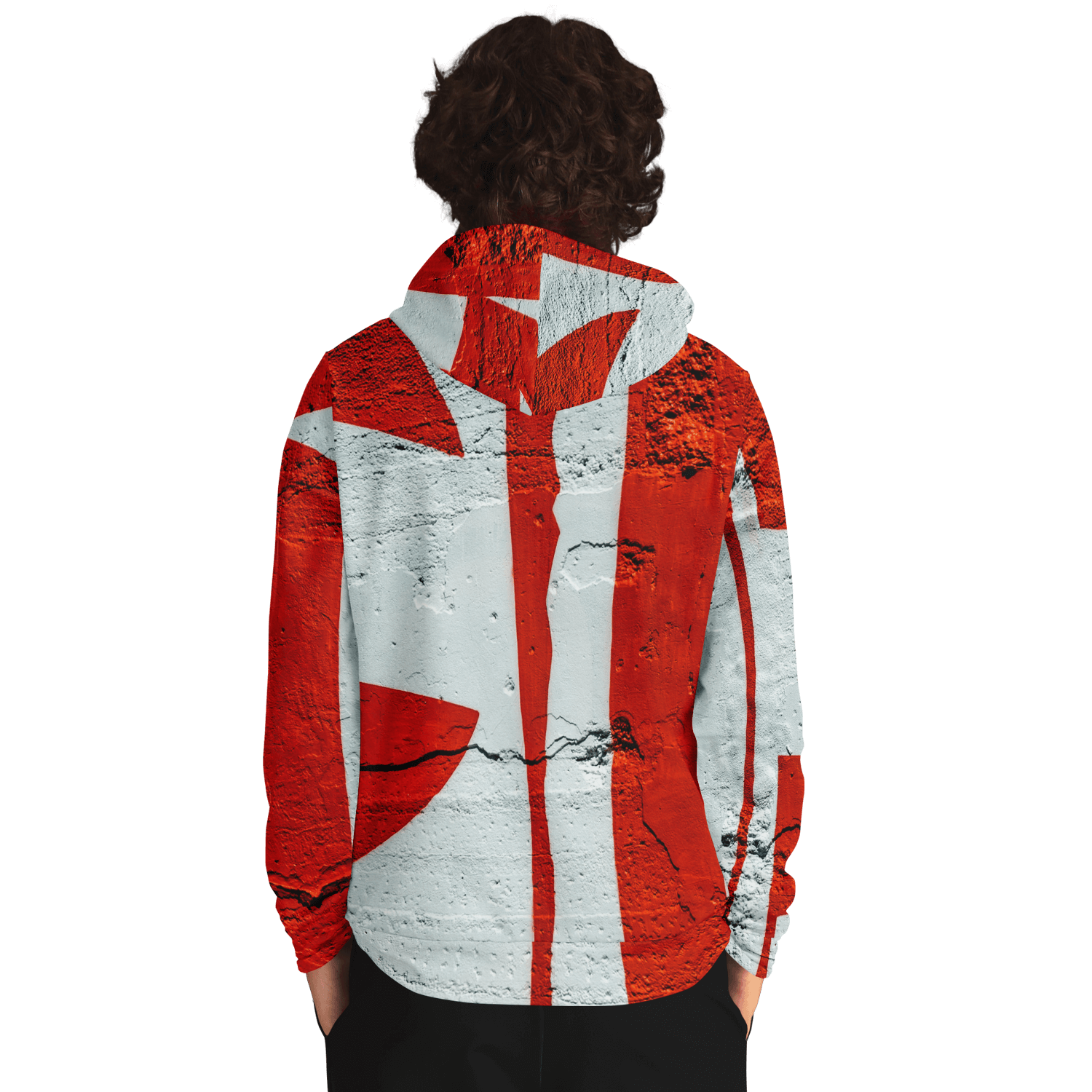 Streetwear Hoodie | Rotterdam Red Grafitti Wall