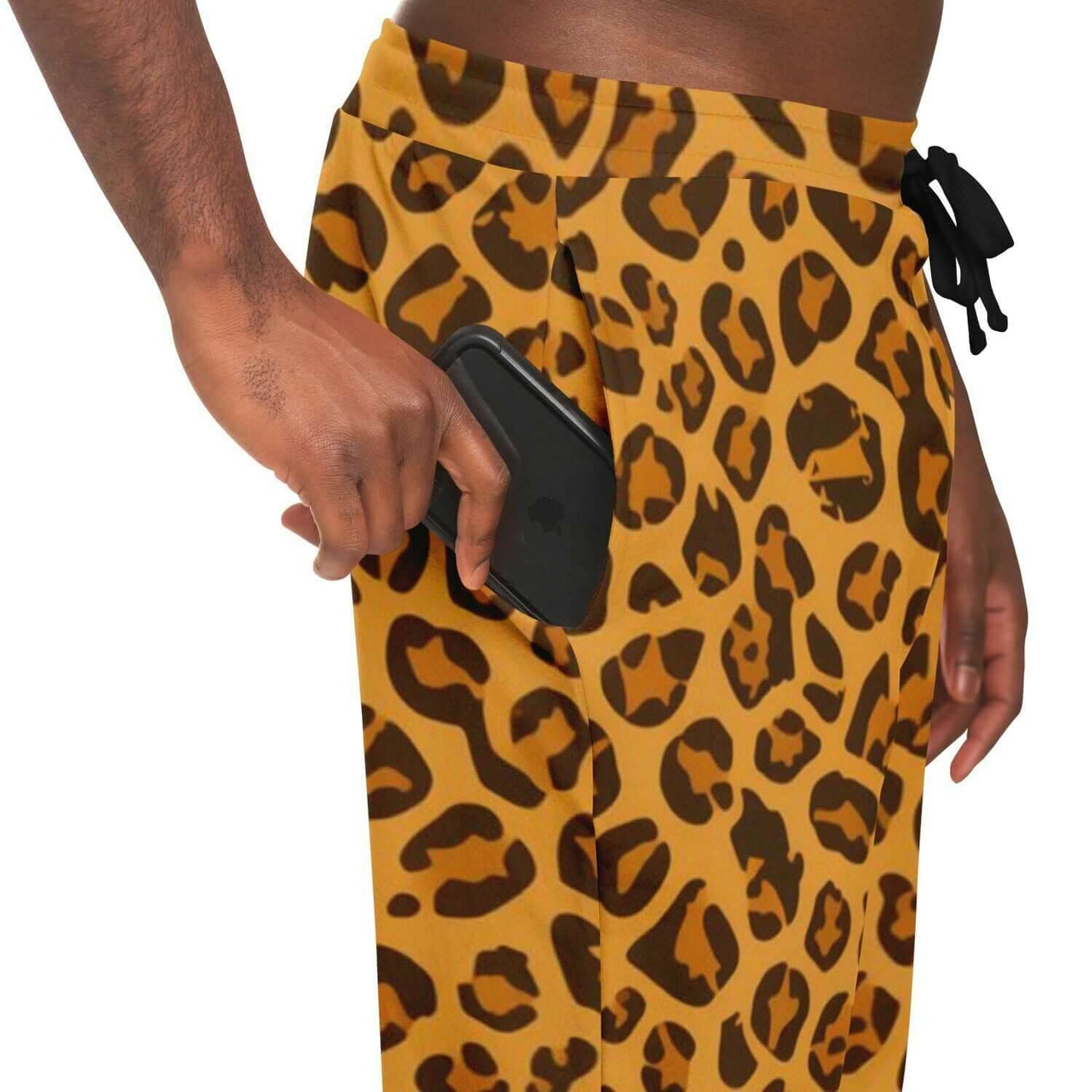 Leopard Pants For Men | Yellow Orange HD Print