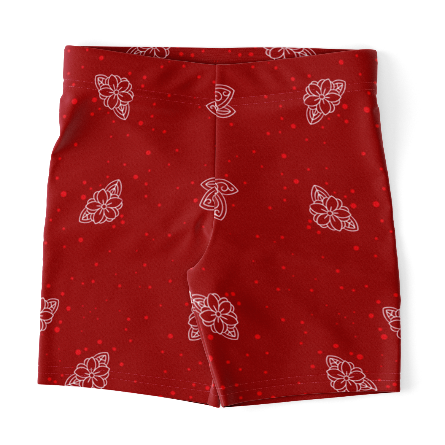 Funky Red Legging Shorts | HD Print