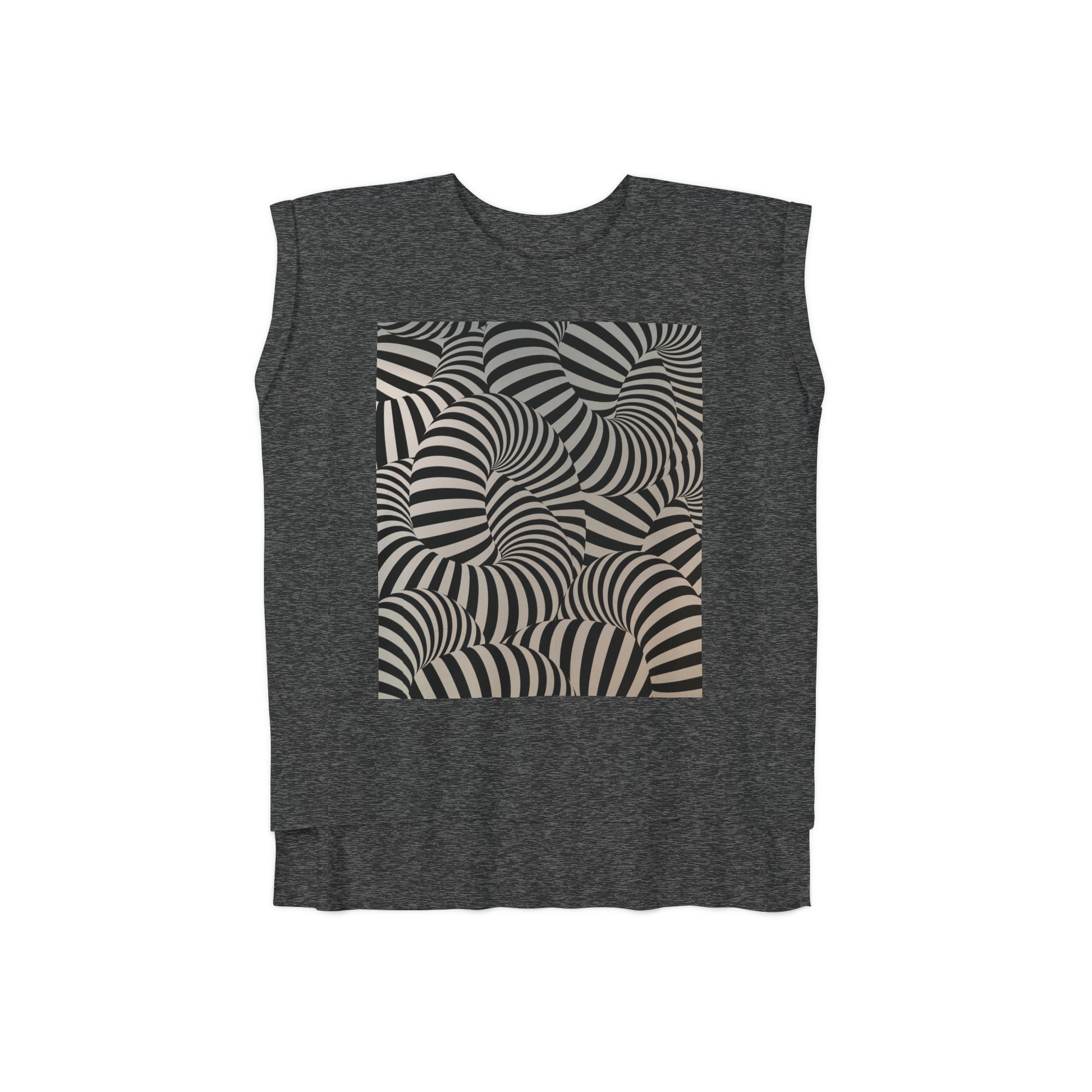 Relaxed Fit Muscle Tee (Front Print) - Ribooa